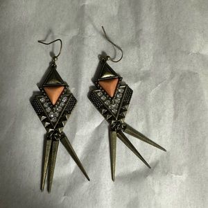 3/$25. Aztec festival earrings